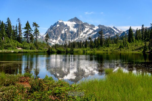 Mount Shuksan over Picture Lake