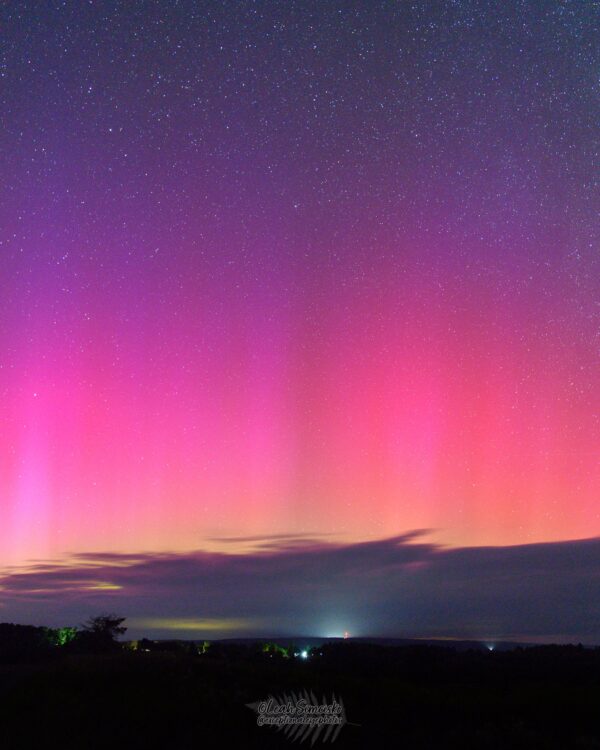 Aurora Borealis over Clearfield  County