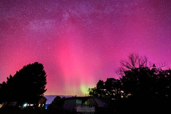 Aurora and the Milky Way over Centre County Pennsylvania