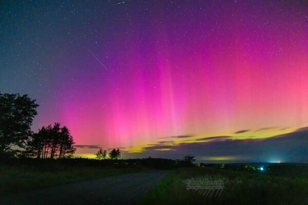 Perseids and Aurora Borealis