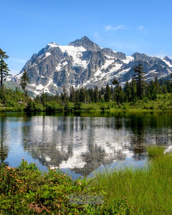 Mount Shuksan over Picture Lake