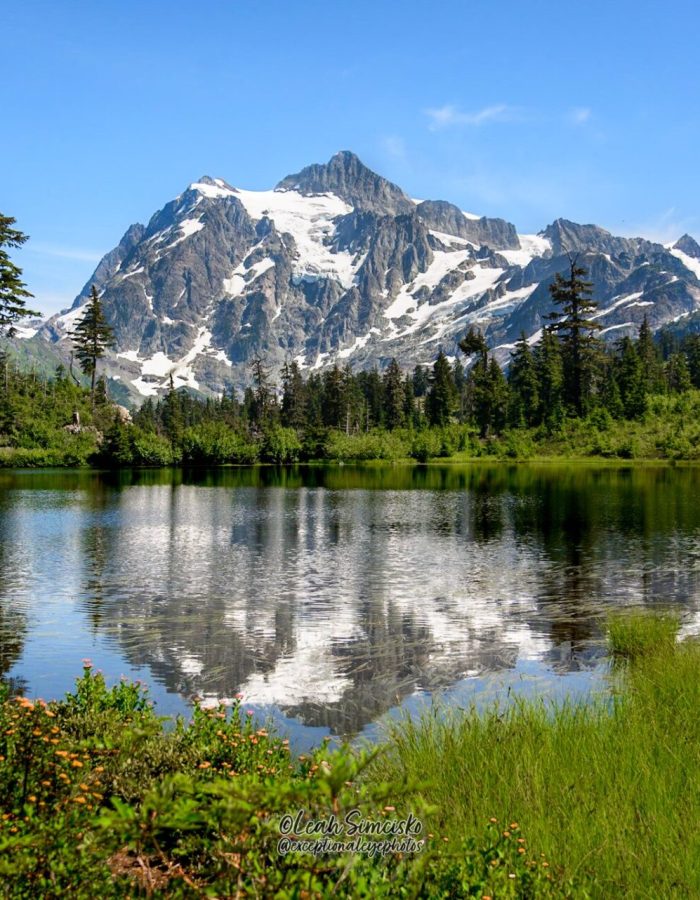Mount Shuksan over Picture Lake