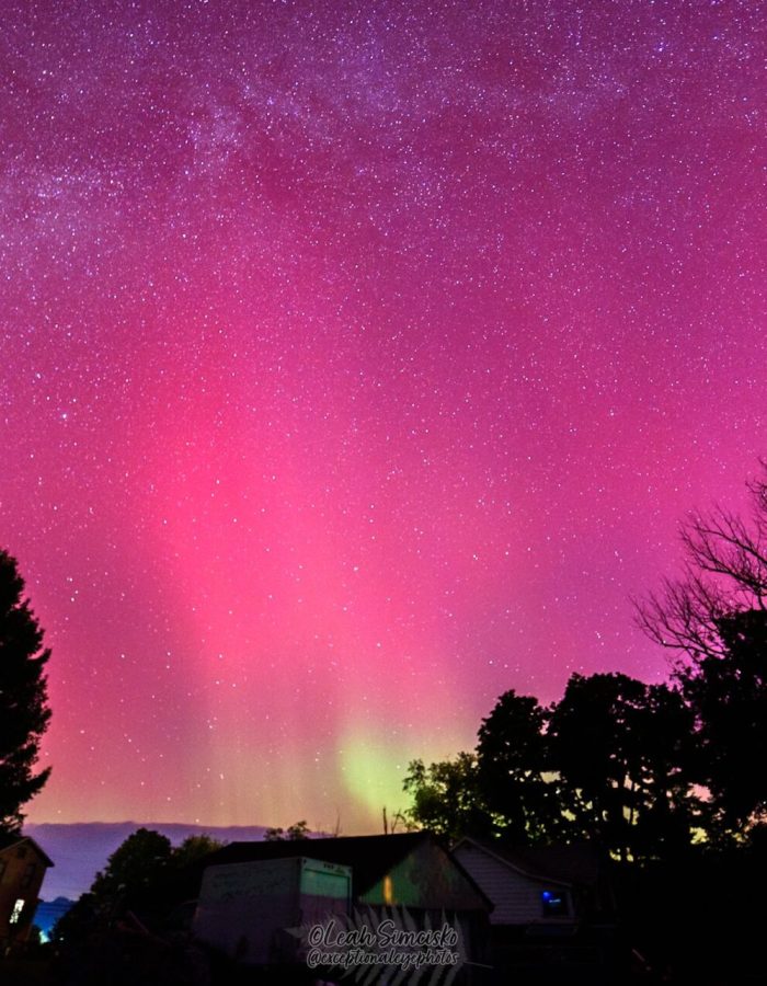 Aurora and the Milky Way over Centre County Pennsylvania