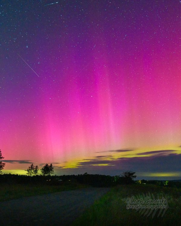 Perseids and Aurora Borealis